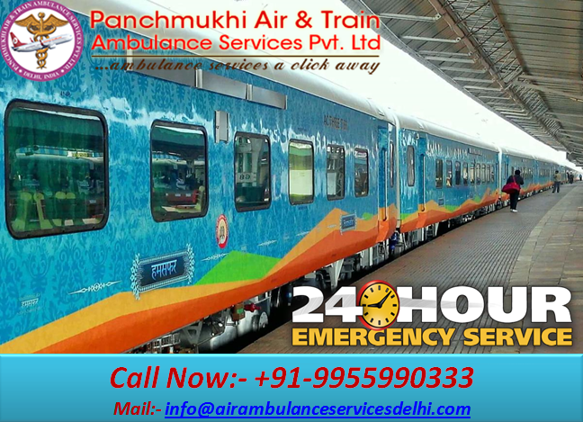 24 hours helpful panchmukhi train ambulance patient transfer services in India 06
