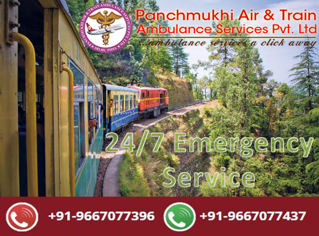 24 hours available panchmukhi train ambulance patient transfer services in India 02